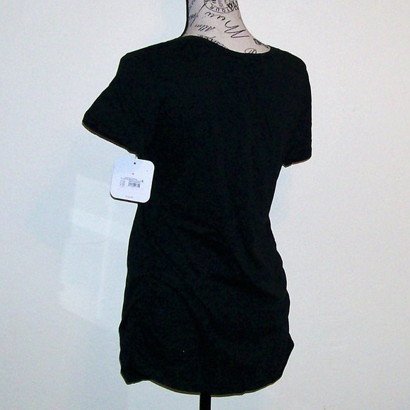 NWT Maternity Shirred V-Neck T-Shirt - Picture 4 of 5